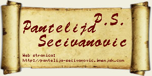 Pantelija Sečivanović vizit kartica